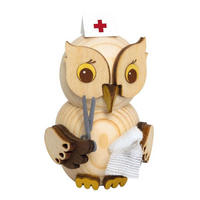 DEKOFIGUR Holzfigur Minieule Krankenschwester 7cm - Multicolor, Holz (5/7/5cm)