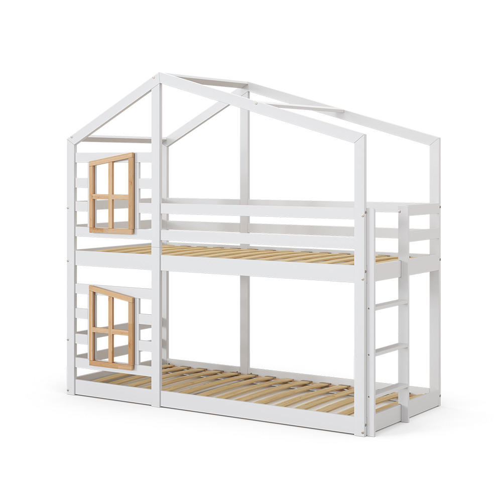 ETAGENBETT Maja Weiß 90x200 cm - Weiß, Holz (90/200cm) - VitaliSpa