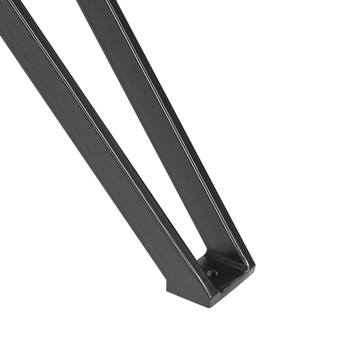 ESSTISCH 160/90/75 cm Weiß schwarz Rechteckig Ballina - Weiß, Glas (160/90/76cm) - Beliani