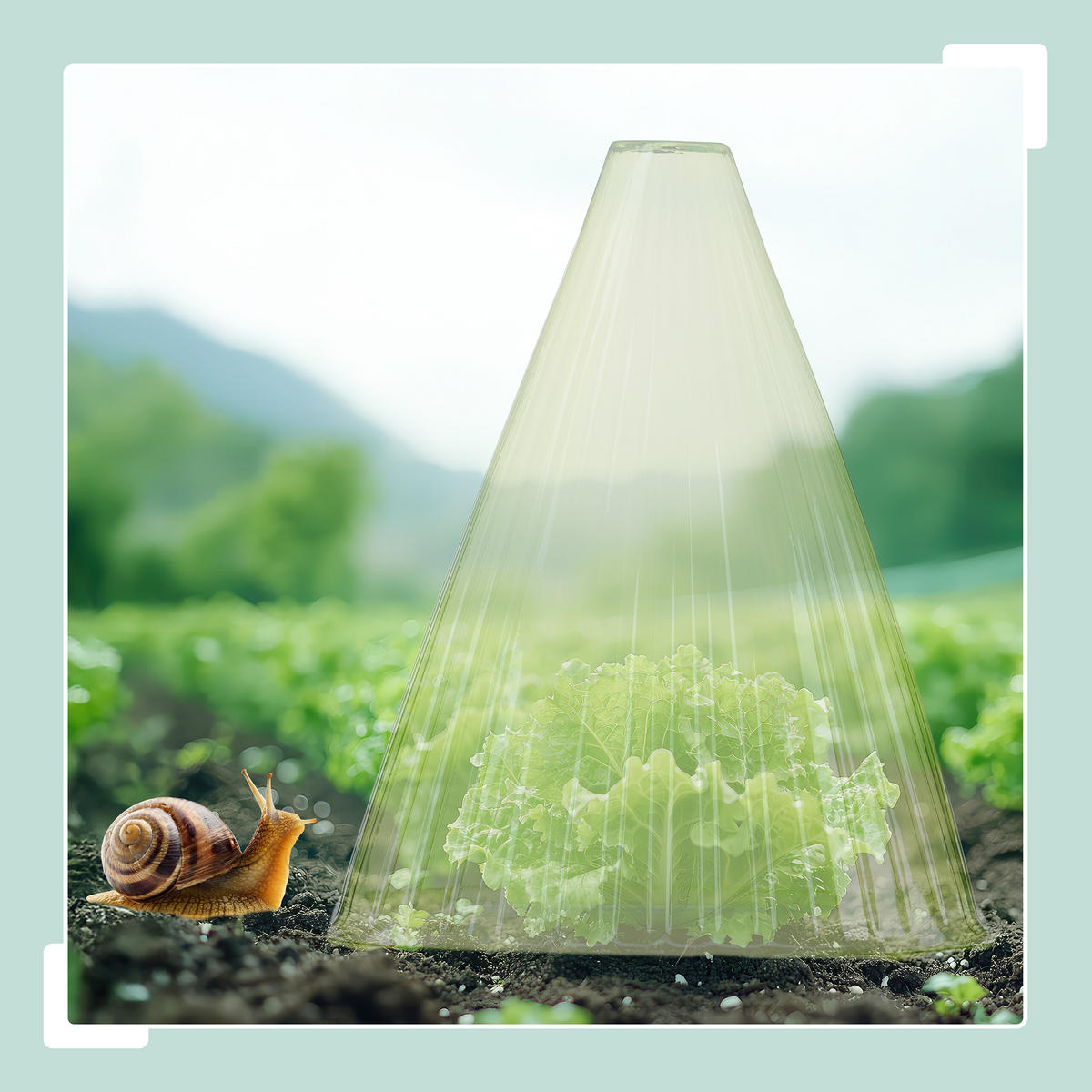 PFLANZENHUT-SET - Grün, Kunststoff (19/22/19cm) - Relaxdays