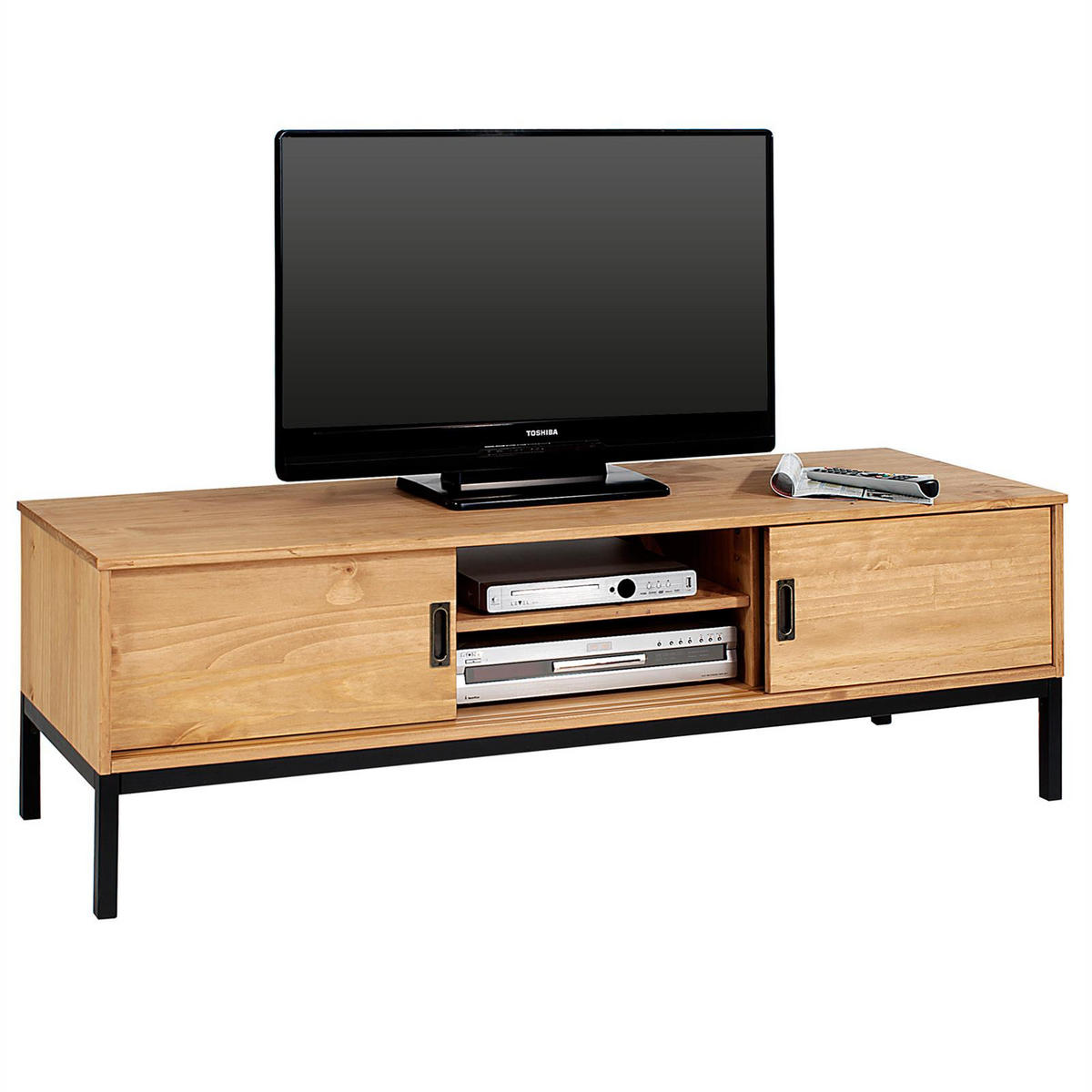 LOWBOARD SELMA - Hellbraun, Holz (145/47/47cm) - IDIMEX
