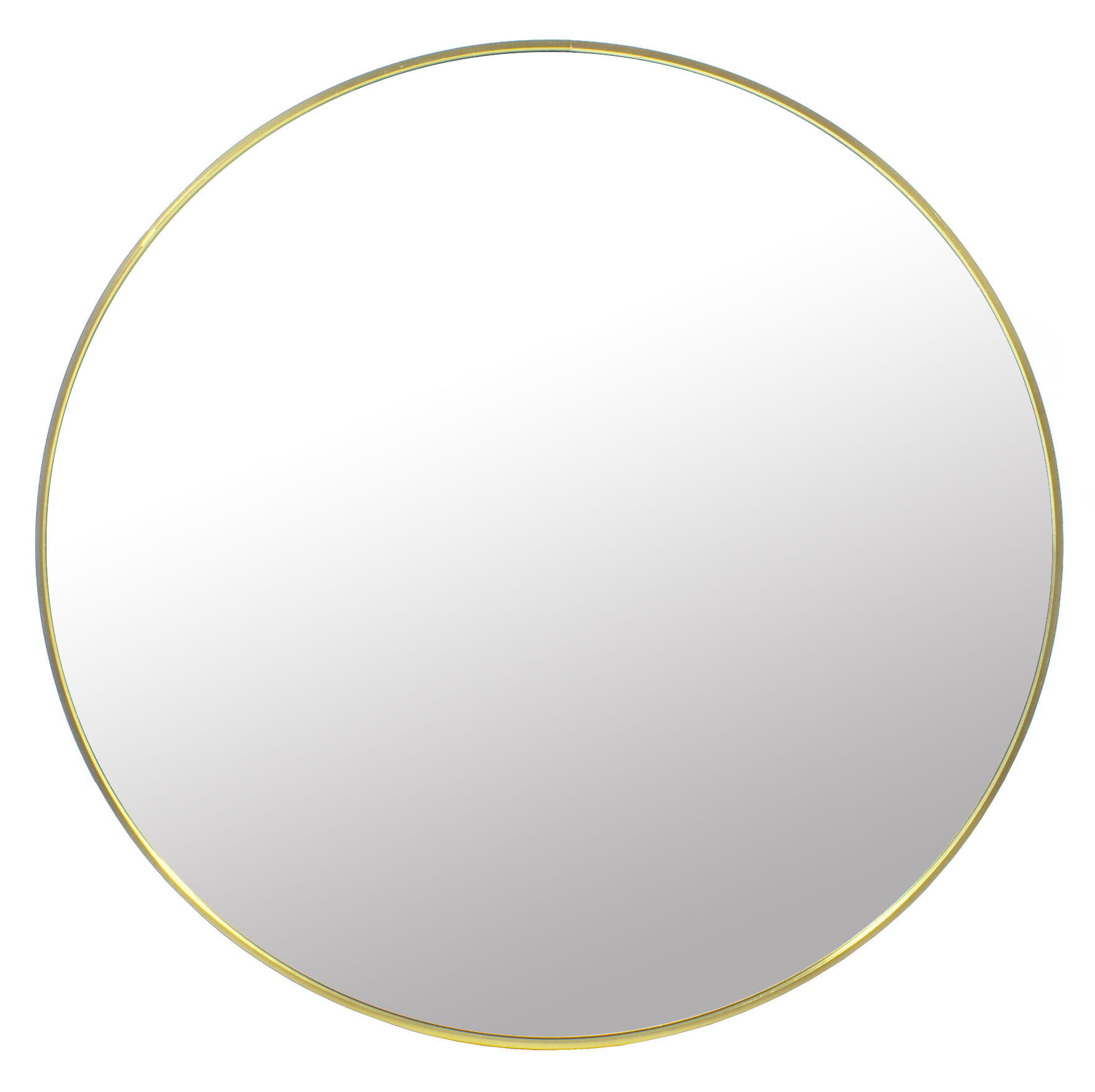 SPIEGEL Gold 40 cm OSKAR Metallrahmen - Goldfarben, Metall (40/40/3cm)