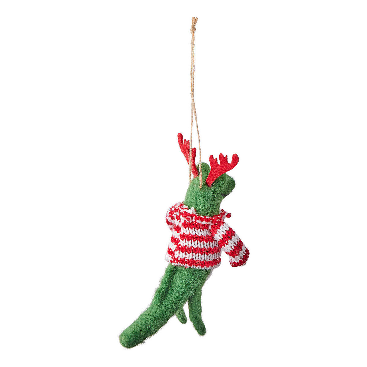 BAUMANHÄNGER Hang On Kroko mit Geweih - Grün, Textil (7/12/8cm) - Butlers
