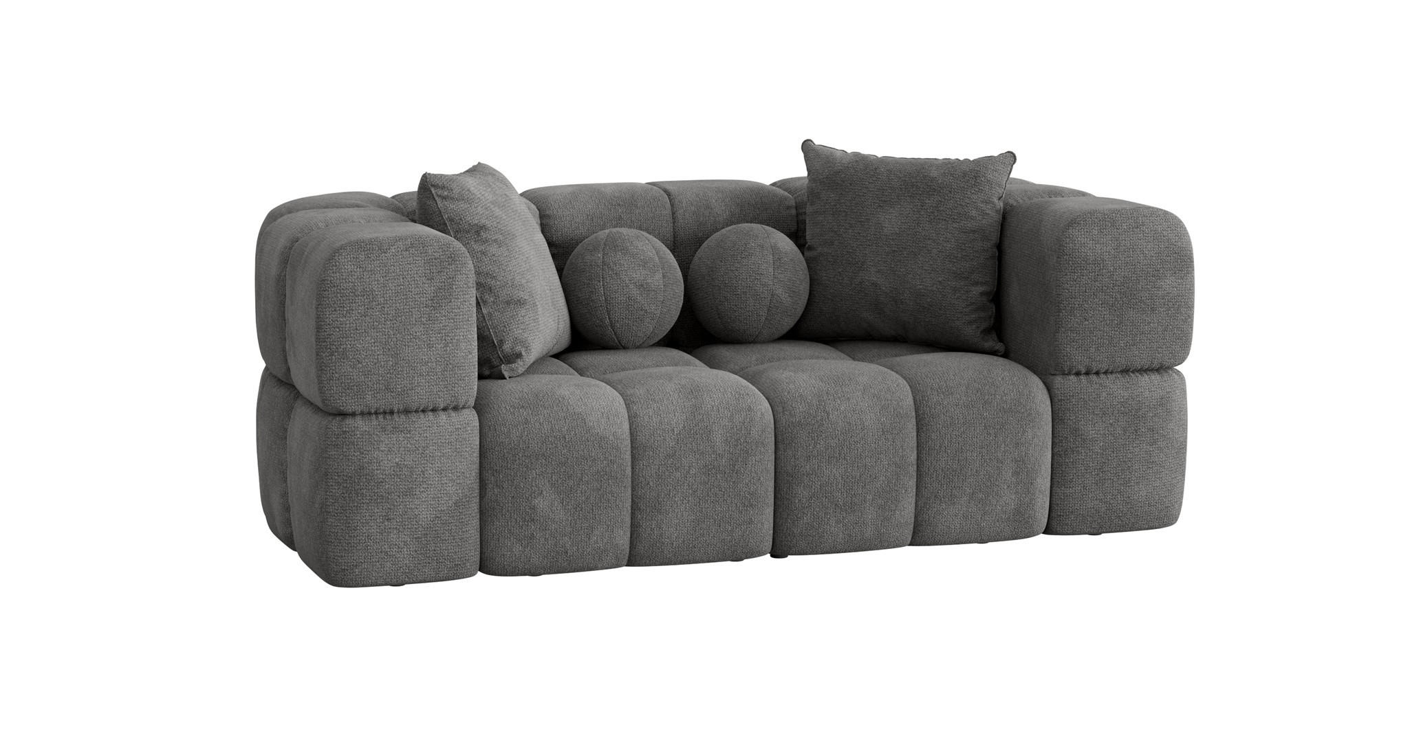 Fun Möbel Sofa Grau 200x77x103 cm