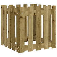 PFLANZKÜBEL Latten-Design 50x50x50 cm Kiefernholz Imprägniert - Braun, Holz (50/50/50cm)