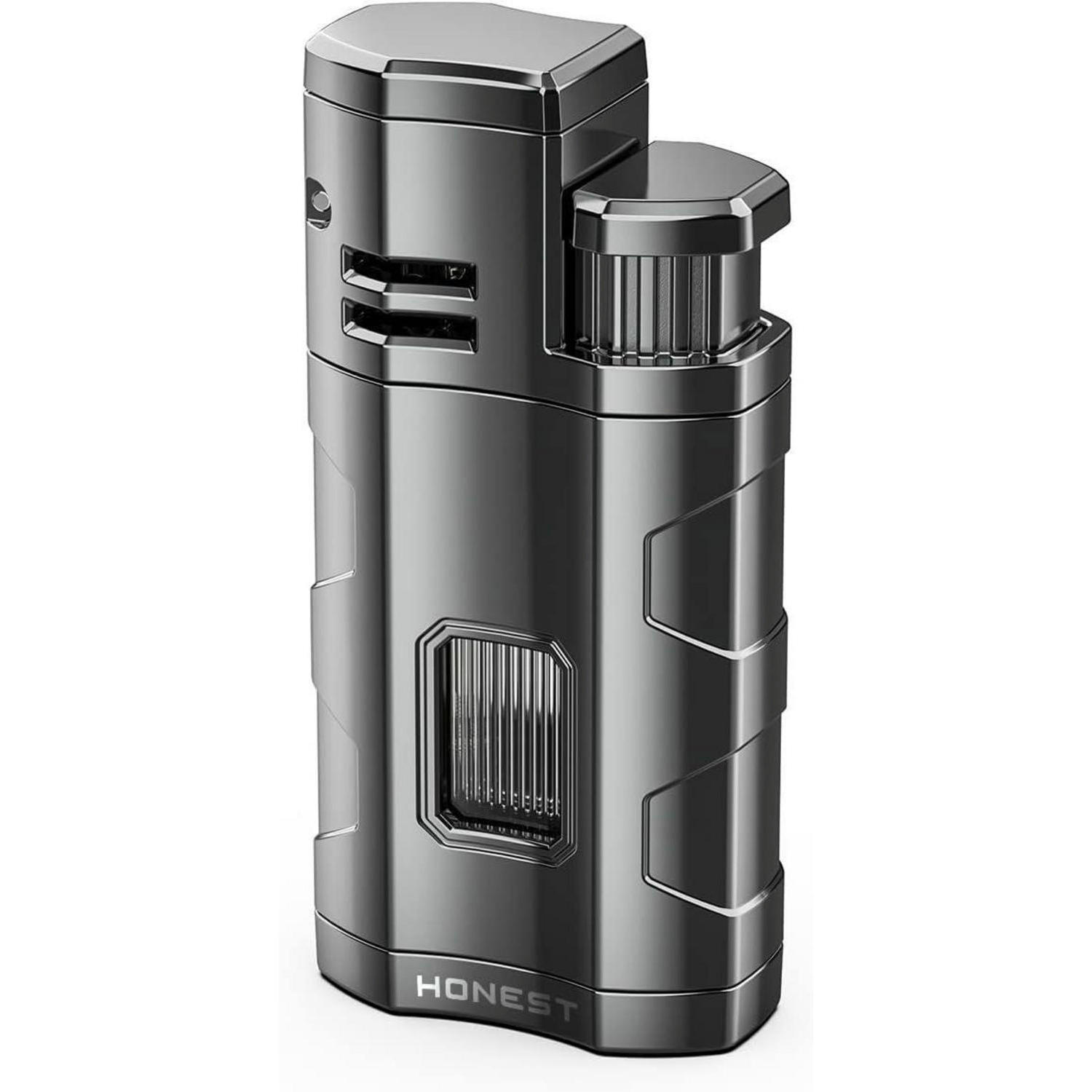 XXXLutz Sturmfeuerzeug Grau 2x2x7.6 cm