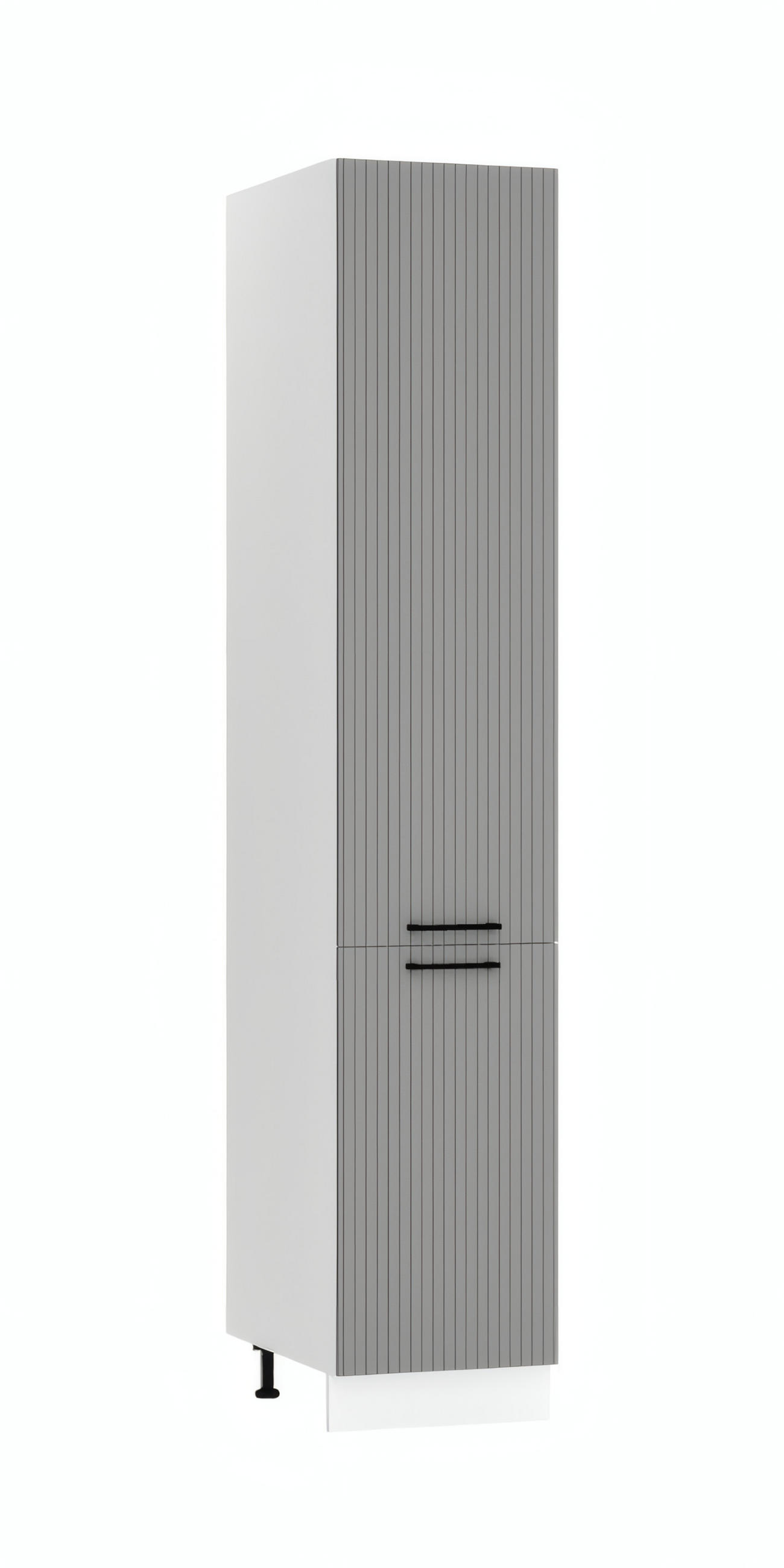 HOCHSCHRANK D40SŁ P/L - KENDRO - Praktische Aufbewahrungseinheit - Grau, Holz/Metall (40/213.3/56cm) - ROYAL24_MARKT