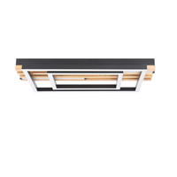 LED stropní svítidlo 21/38/6,8 cm - černá, kov (38/21/6.8cm) - Nettlife