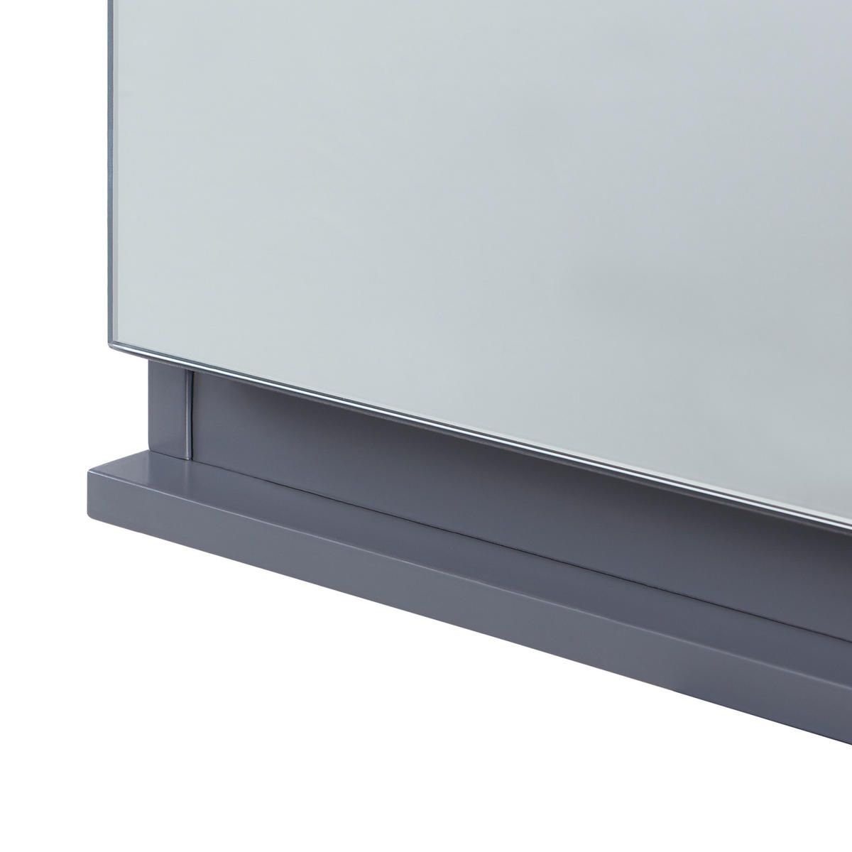 ZRCADLOVÁ SKŘÍŇ Overath - šedá, kompozitní dřevo (60/49.5/20cm) - [en.casa]