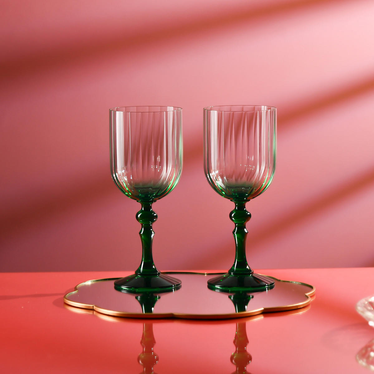 WEINGLÄSER, 2er-Set, 300 ml - Grün, Glas (0.3L) - Krosno Glass