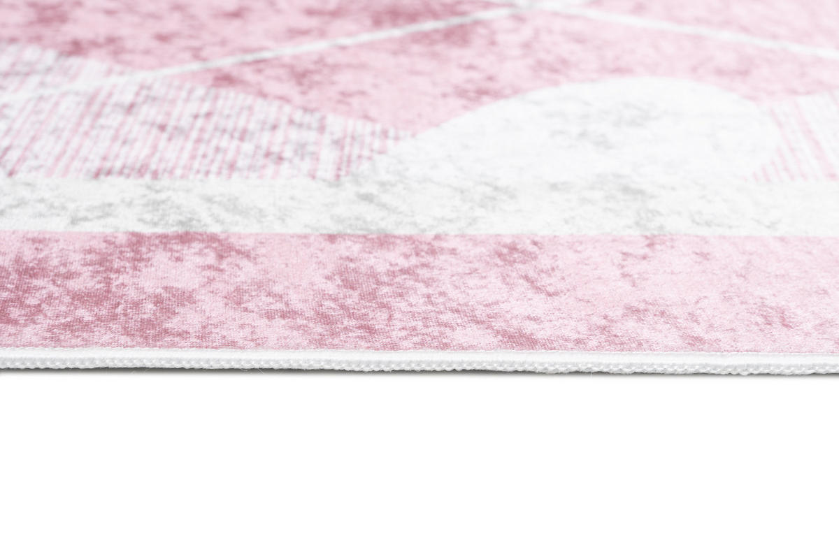 TEPPICH EMMA Rosa 160/230 cm - Rosa, Kunststoff (160/230cm) - Tapiso