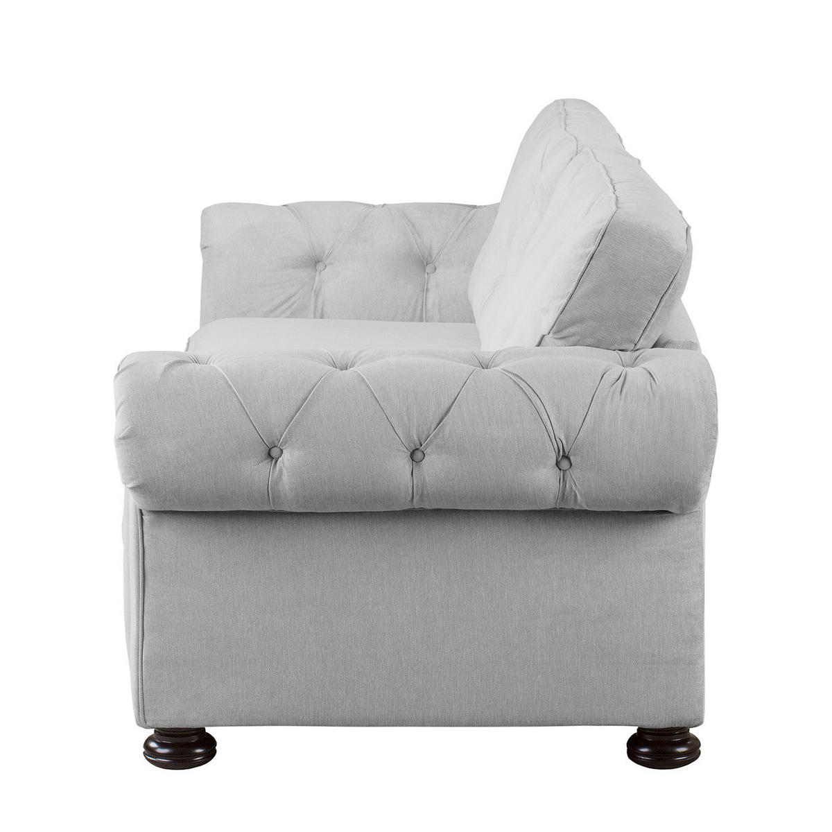 POLSTERGARNITUR (3-2) - Microfaser - Grau, Textil (1/1/1cm) - home24