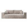 SCHLAFSOFA Farese Beige Cordbezug - Beige/Schwarz, Kunststoff/Textil (257/85/102cm) - Selsey