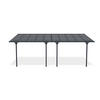 PERGOLA / CARPORT Kleo Grau 6m x 3m - Grau, Metall (626/270/300cm) - Cazeboo
