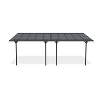 PERGOLA / CARPORT Kleo Grau 6m x 3m - Grau, Metall (626/270/300cm) - Cazeboo