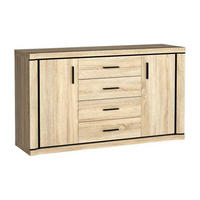 KOMMODE Dallas D-1 157 x 91 x 45 cm Eiche Sonoma - Sonoma Eiche, Holzwerkstoff/Kunststoff (157/91/45cm) - Koseto