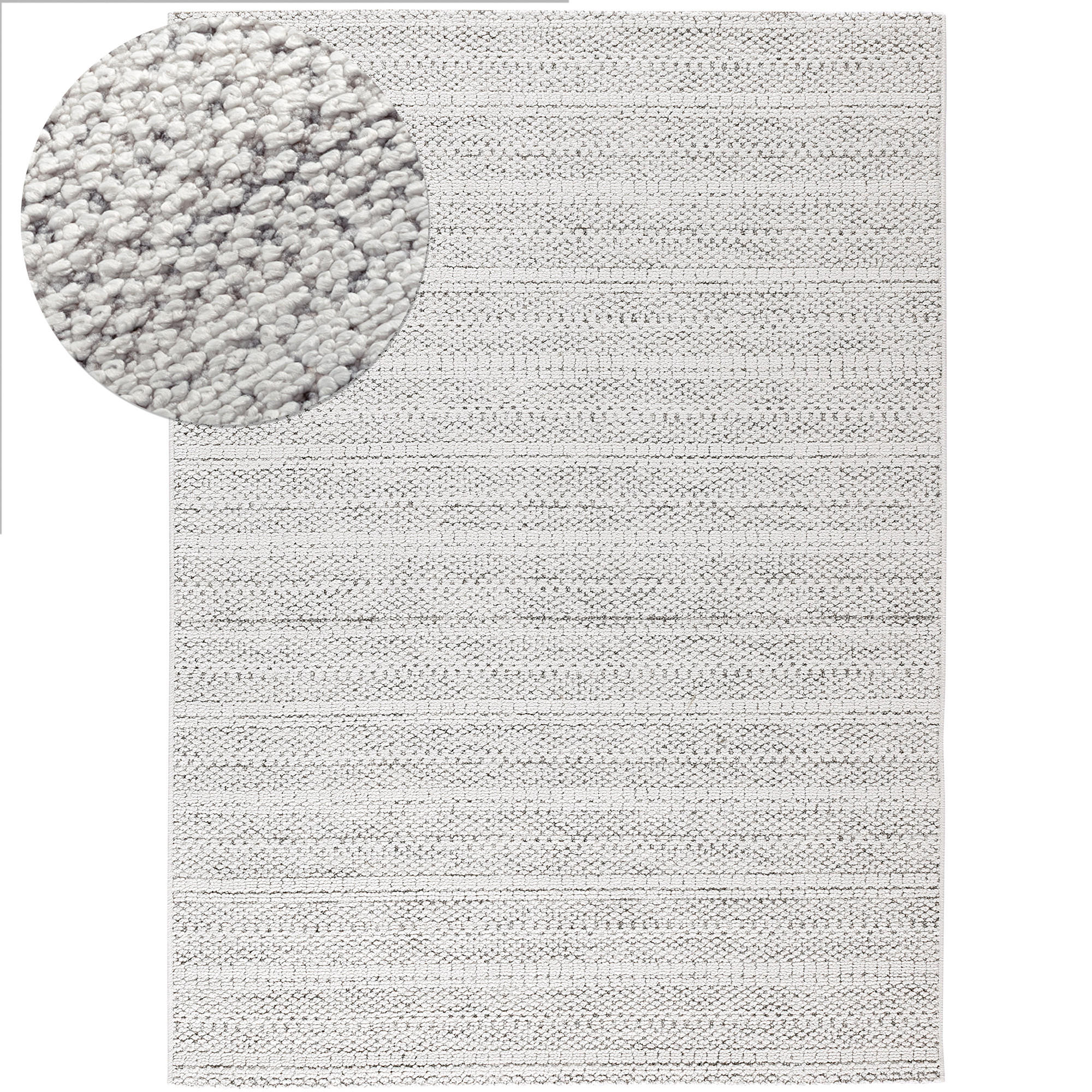 SOFT-TEPPICH Jacky Hellgrau 80x150 cm - Hellgrau, Textil (80/150cm) - Tesso Living