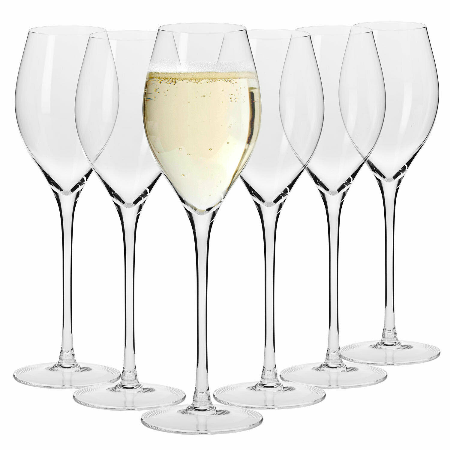 PROSECCO-GLÄSER, 6er-Set, 280 ml - Transparent, Glas (0.28L) - Krosno Glass