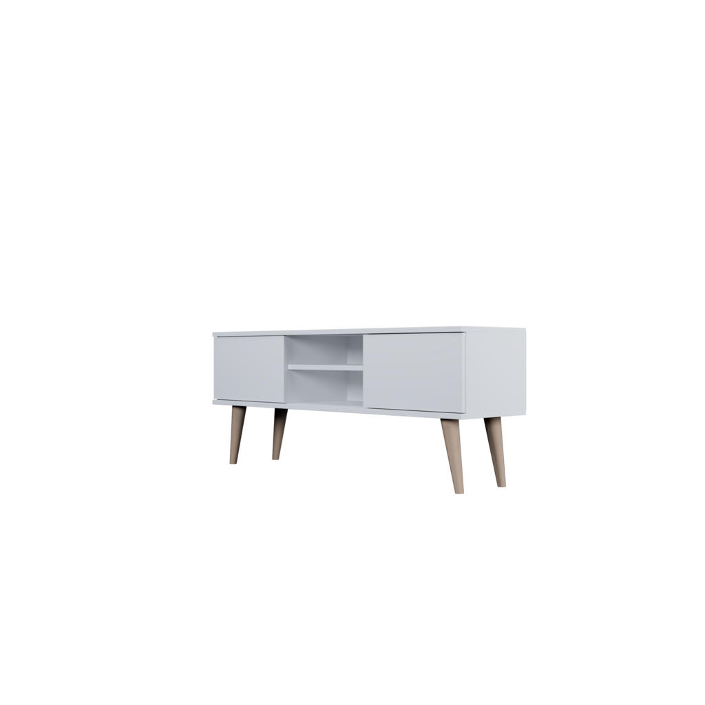 RAUMHIRSCH FURNITURE NÍZKÁ SKŘÍŇKA Toronto bílá 35/55,2/120 cm