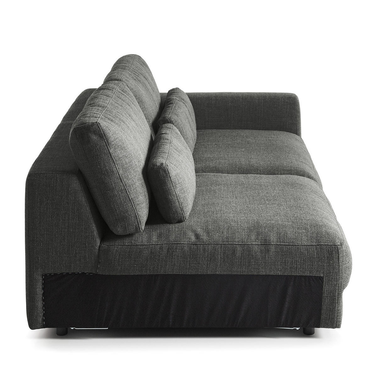 3-SITZER MODULSOFA - Grau, Textil (228/80/117cm) - home24