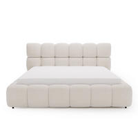 POLSTERBETT Modo 200x200 Bouclé-Stoff Beige - Beige, Textil (200/200cm) - Graingold