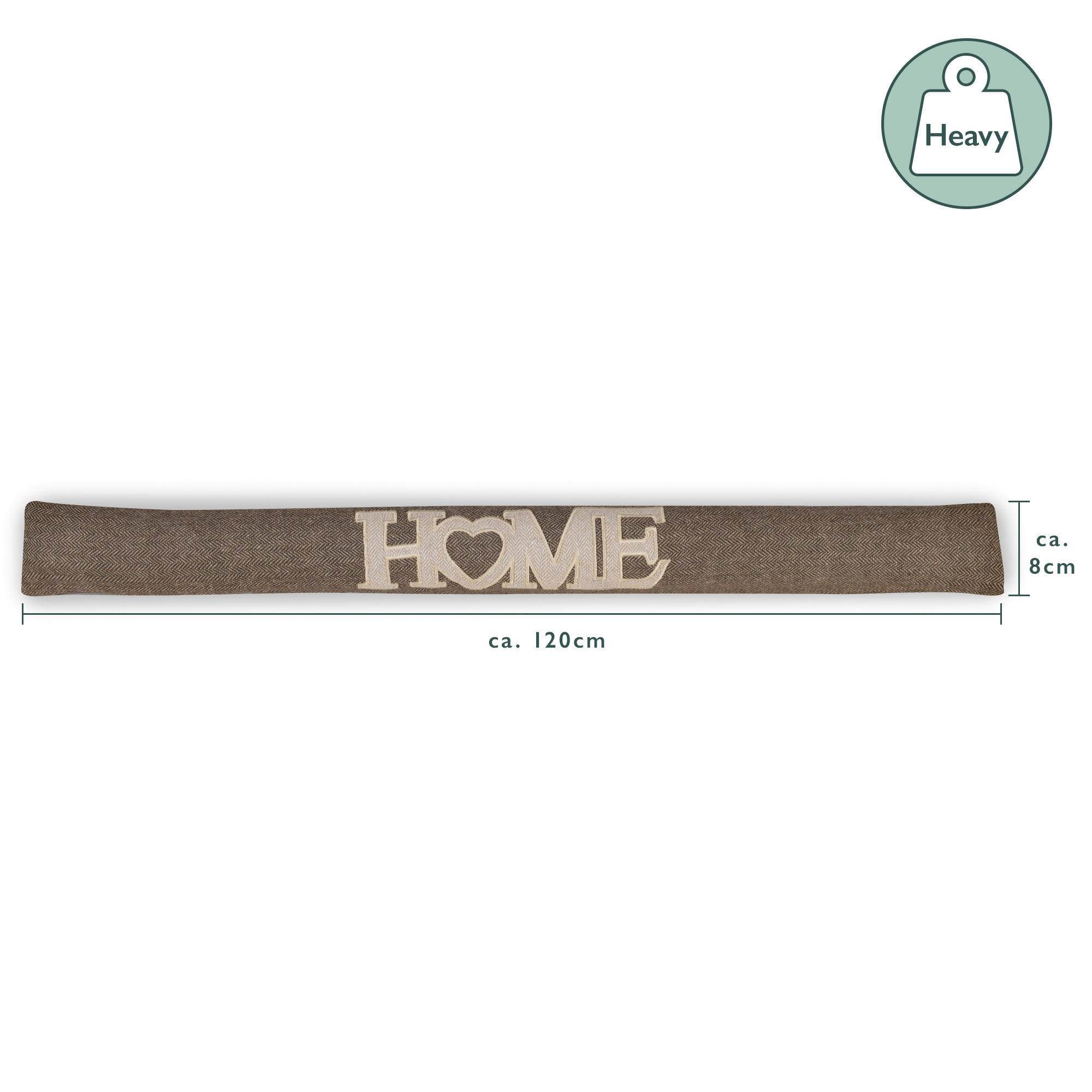 ZUGLUFTSTOPPER Tuuli HE 8x120cm Braun - Braun, Textil (8/120cm) - Beautissu 