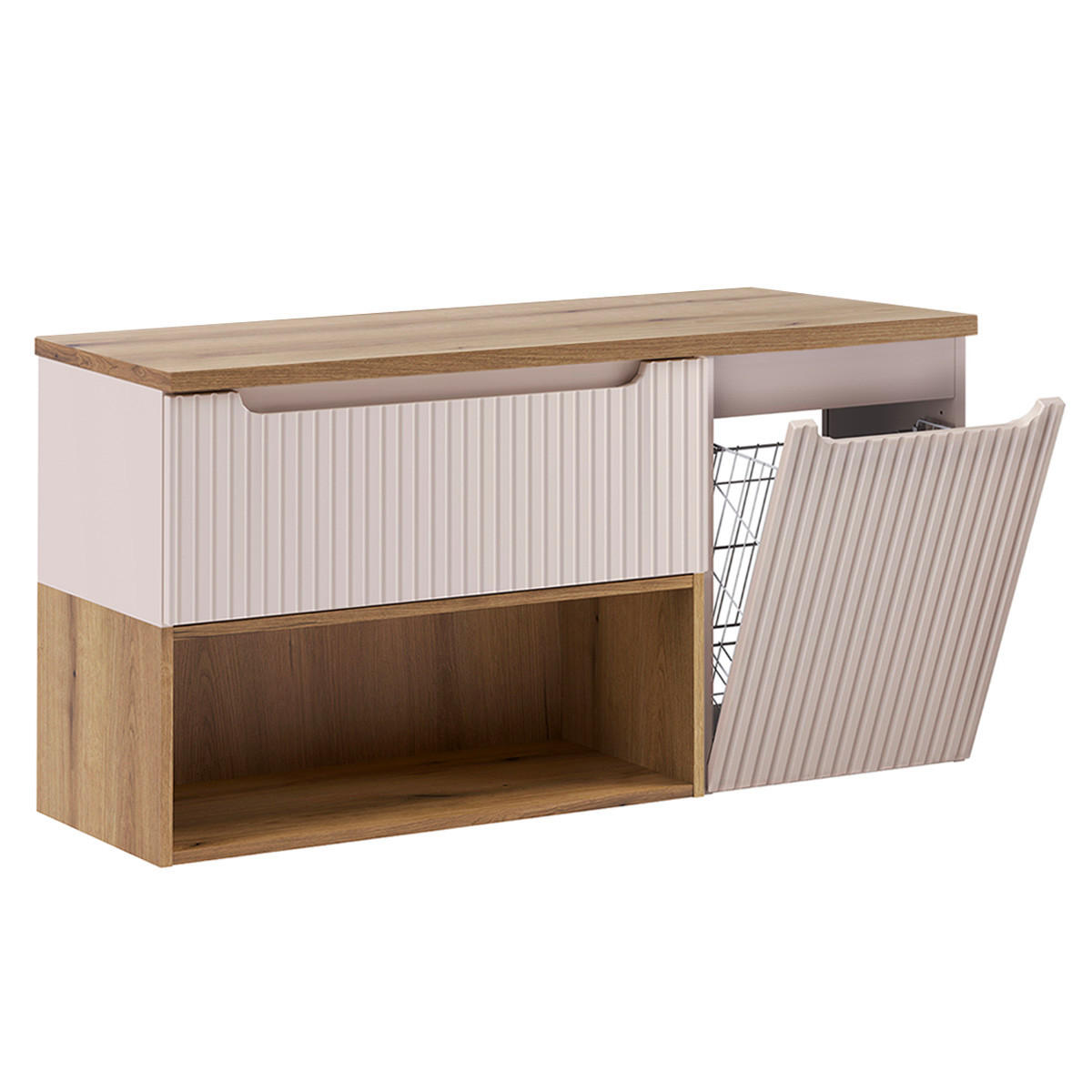 Petits-meubles WASCHTISCHUNTERSCHRANK Beige 120cm × 40cm × 60cm