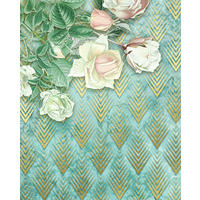 FOTOTAPETE Blumen 200 x 250 cm - Grün, Papier (200/250cm) - Sanders & Sanders