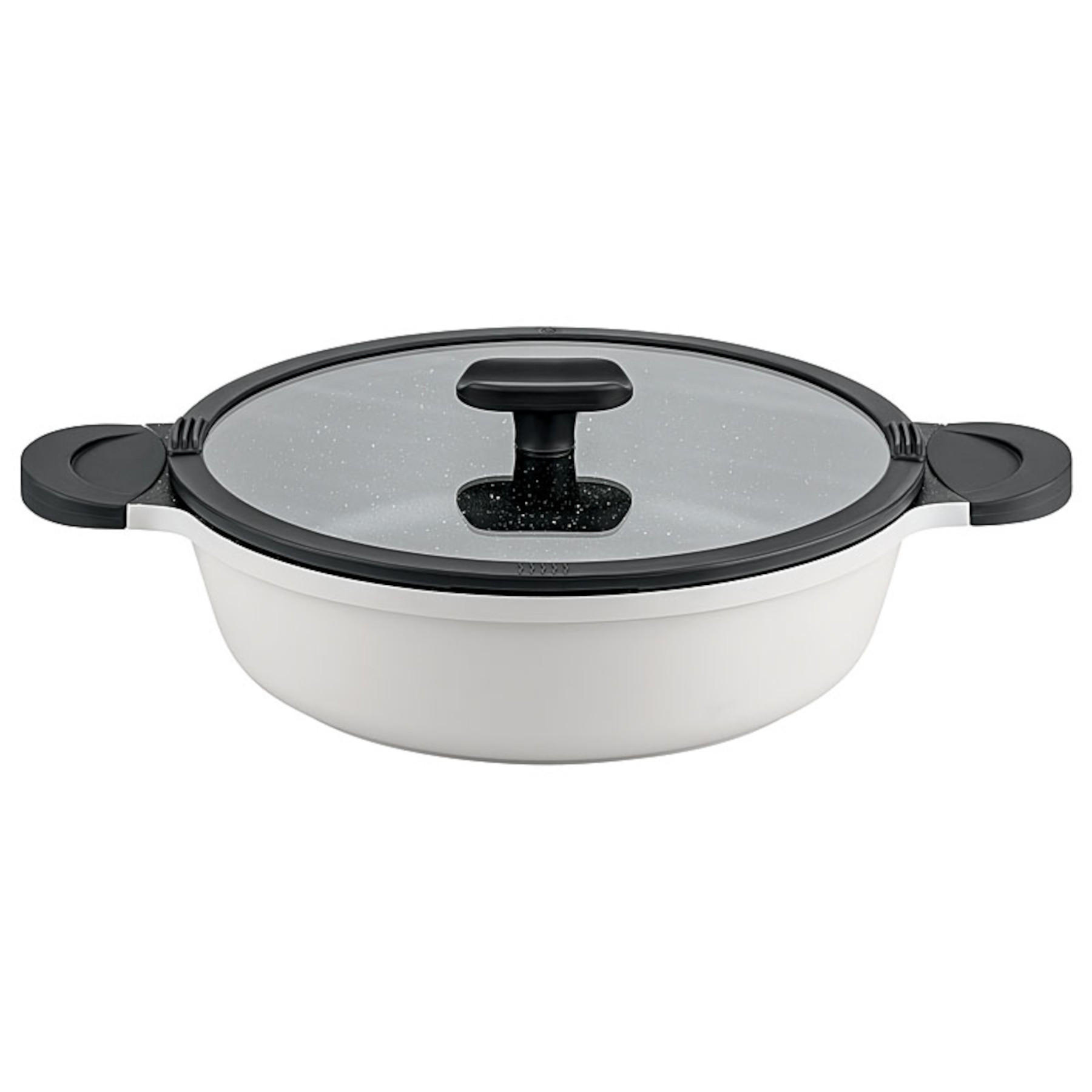 SERVIERPFANNE Tomalin greyline 28 cm - Grau, Metall (28cm) - Mulex