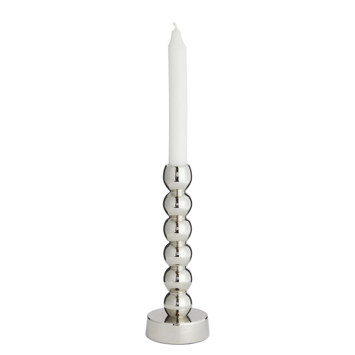 KERZENHALTER Orb - Silberfarben, Metall (8/21/8cm) - Butlers
