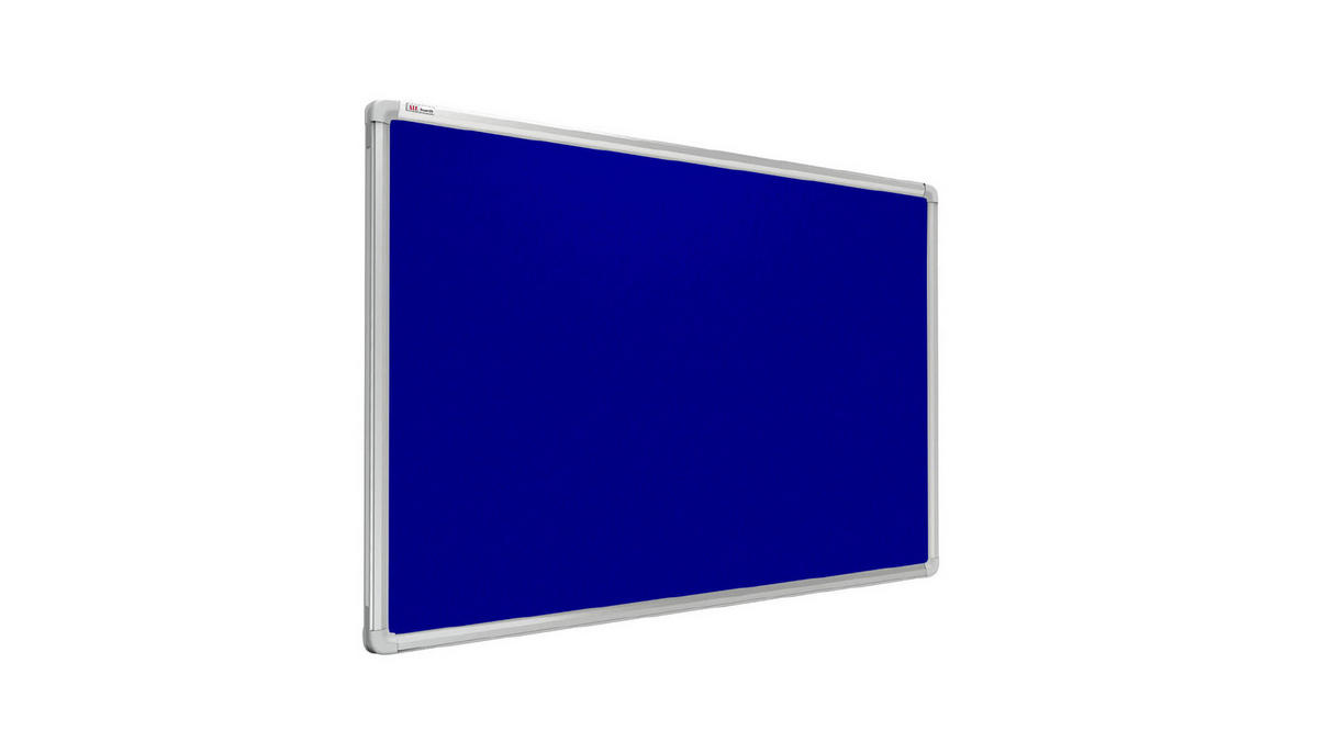 FILZTAFEL mit Alurahmen Blau 150x100 cm - Blau, Metall (150/100/1.6cm) - ALLboards