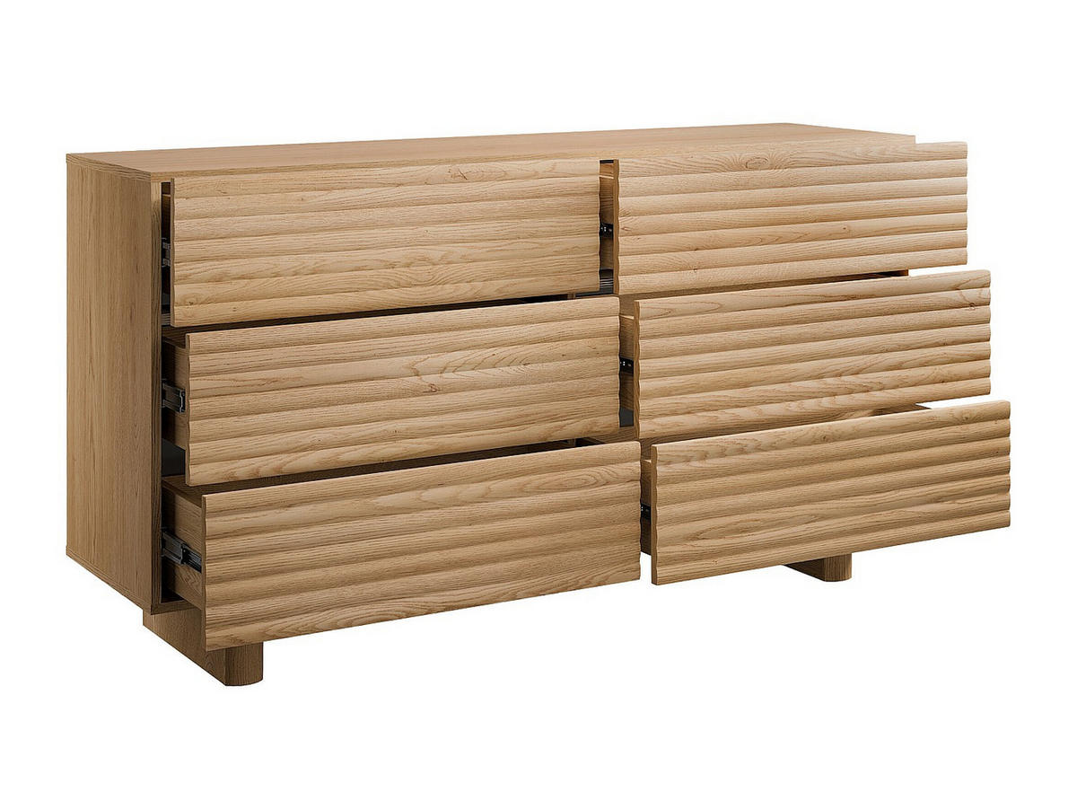 KOMMODE - 150 cm x 41.8 cm - holz - naturfarben hell Ludima - Naturfarben, Holz (1/81/41cm) - Vente-Unique