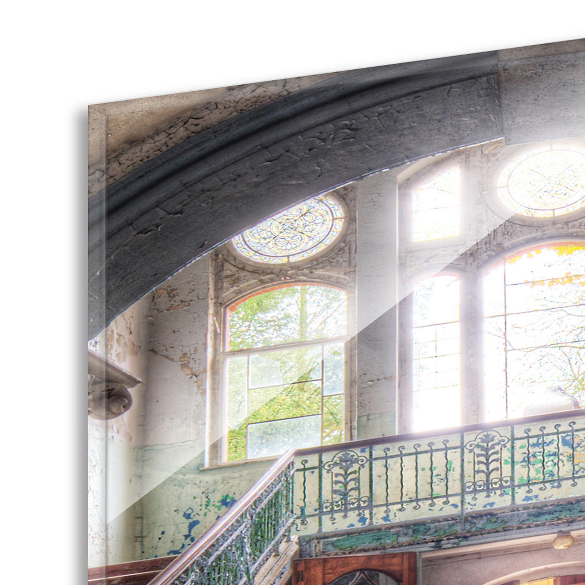 BILDER-SET aus Glas je 50x50 cm Lost PLace - Beige, Glas (150/50cm) - artissimo