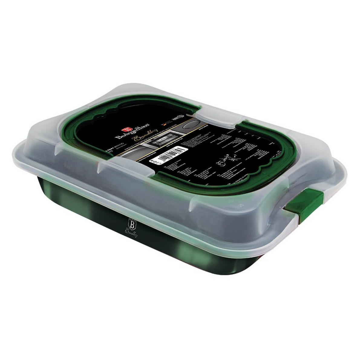 BACKFORM Grün 36.5/24.5/5.5 cm 45850 - Grün, Metall (24.5/5.5/36.5cm) - Berlinger Haus