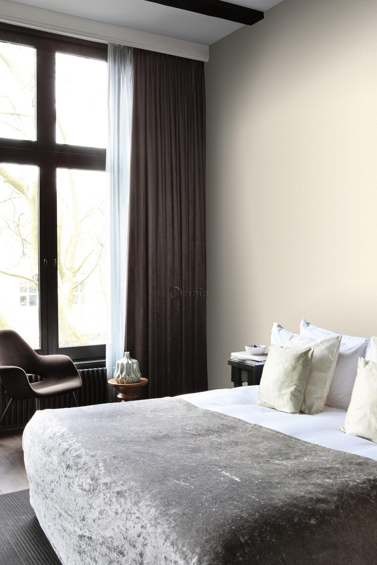 TAPETE kleine Ornamente 53 cm x 10.05 m - Beige, Papier (53/1000cm) - Origin Wallcoverings