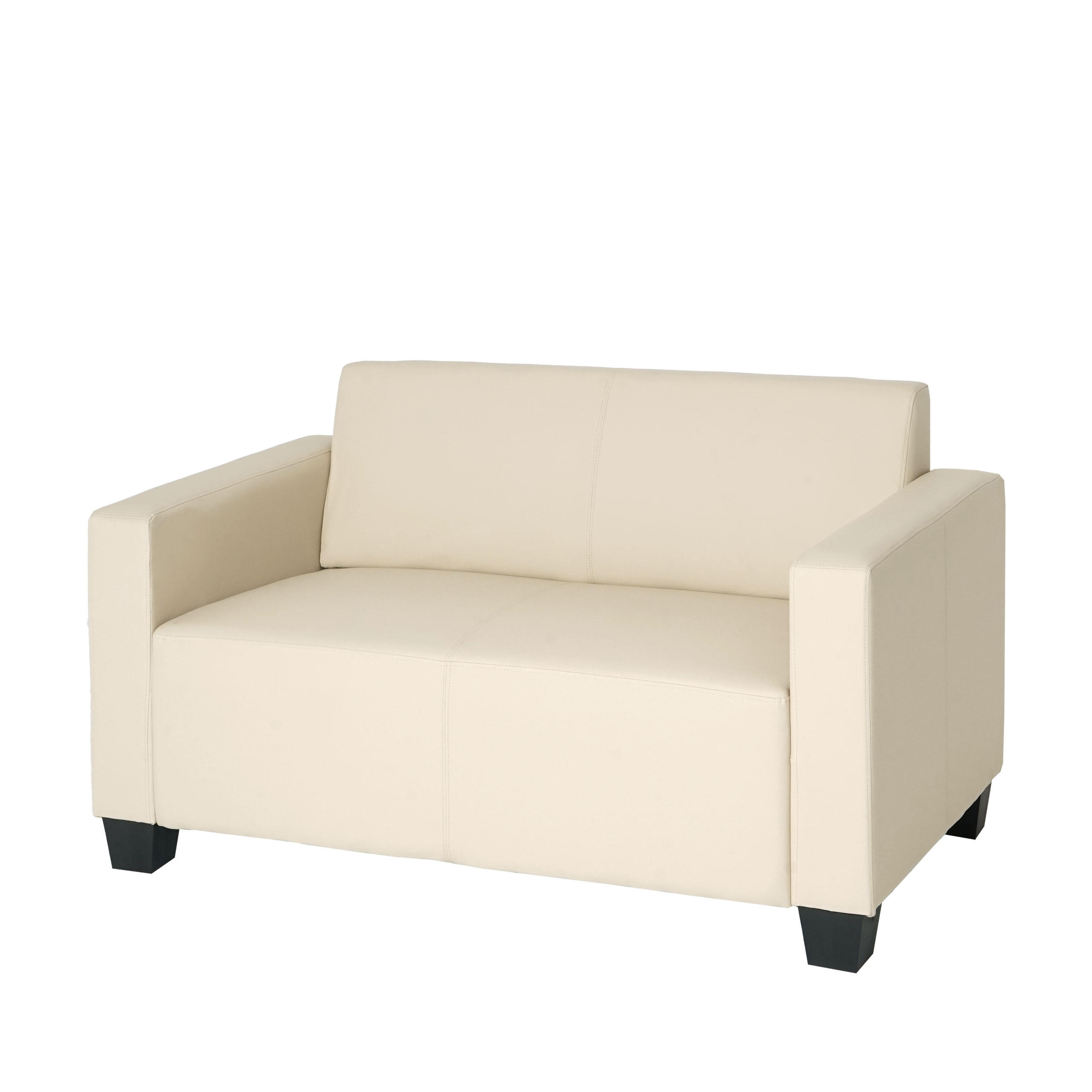2-SITZER-SOFA Cremeweiß - Weiß, Textil (136/76/72cm) - MCW