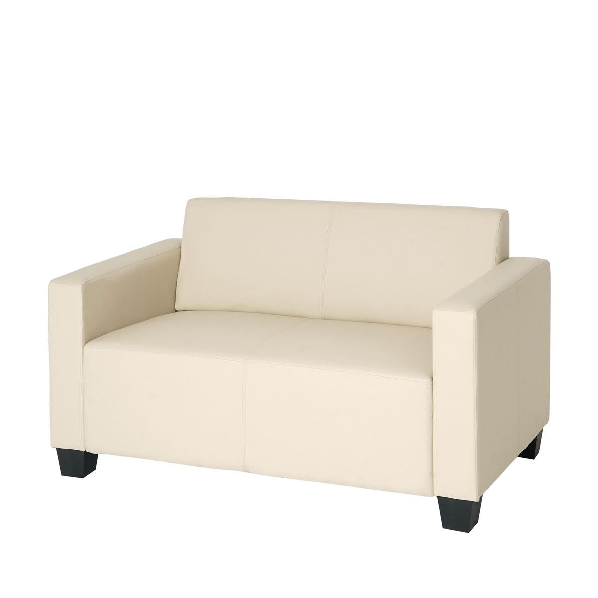 2-SITZER-SOFA Cremeweiß - Weiß, Textil (136/76/72cm) - MCW