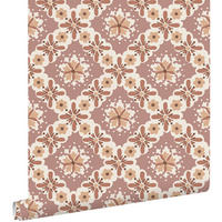 TAPETE Blumenmuster 50 x 900 cm - Lila, Papier (50/900cm) - ESTAhome