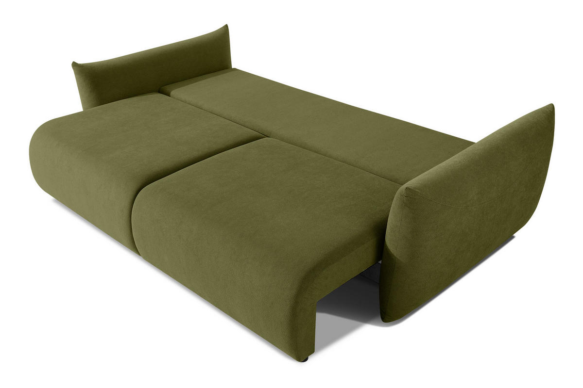 3-SITZER-SOFA LAVIS, Dunkelgrün - Dunkelgrün, Holz/Textil (242/87/111cm) - KONSIMO®