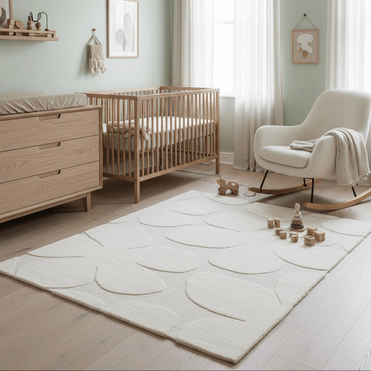 TEPPICH, Weicher mit Reliefmuster weiß - Weiß, Textil (160/230cm) - AFK Living