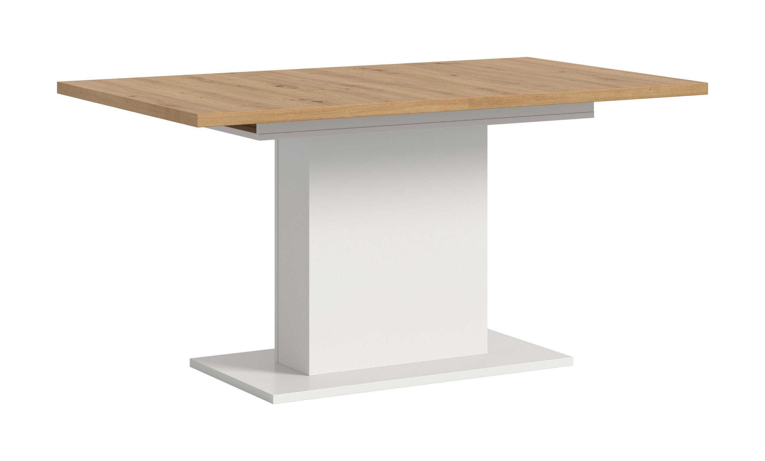 ESSTISCH MOTION (B/H/T: ca. 150/76/90 cm) in Weiß/Artisan Oak Nachbildung - Weiß, Holzwerkstoff (90/150/76cm)