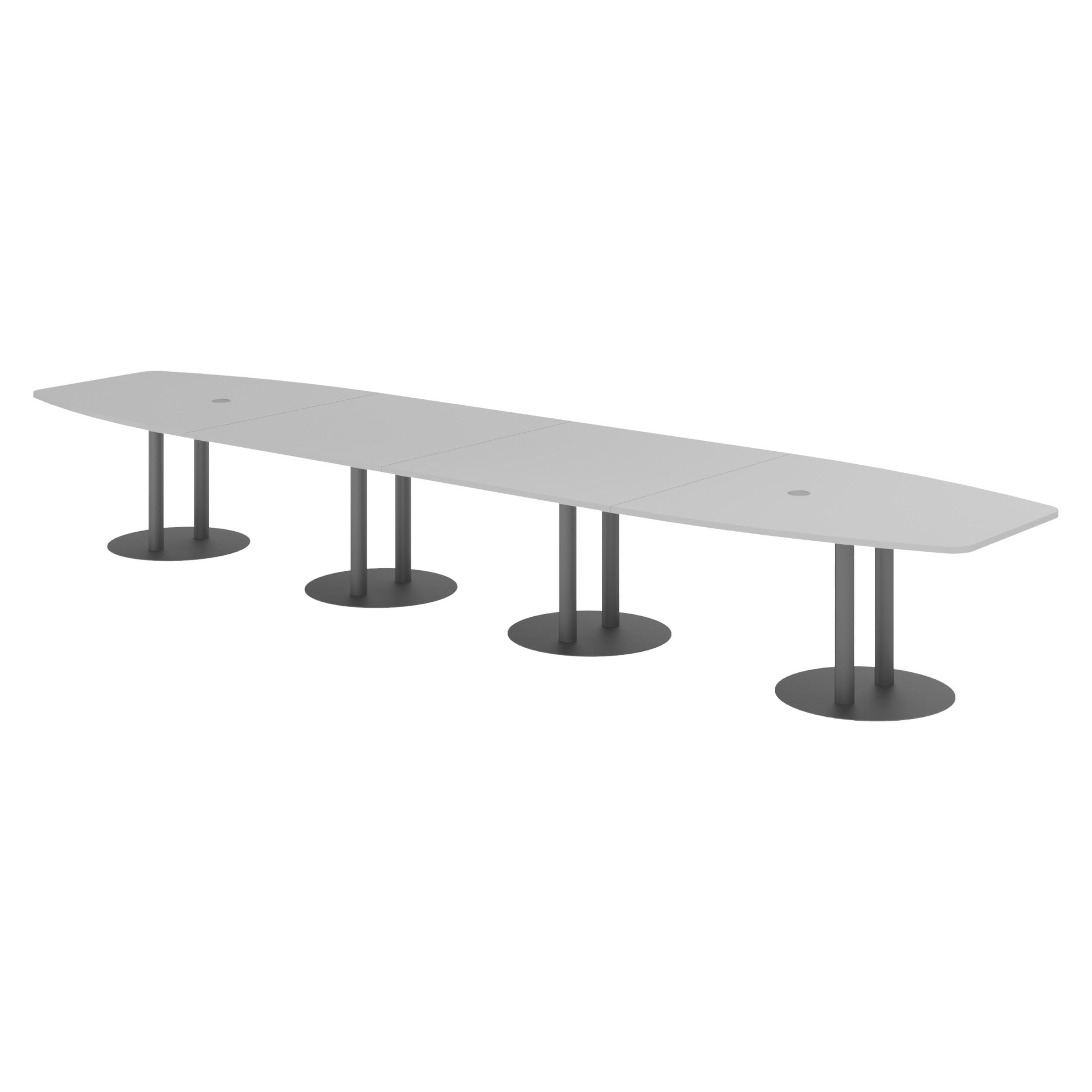 bümö Konferenztisch Grau, Graphit 520x74x130 cm