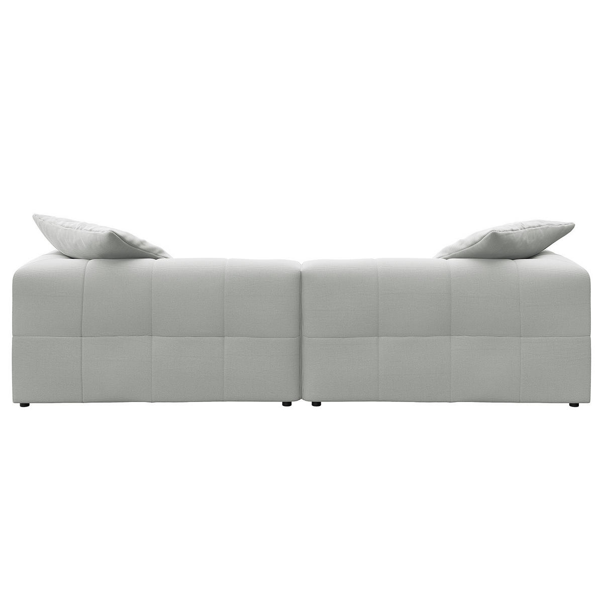 BIGSOFA - Schwarz/Grau, Holz/Kunststoff (270/72/93cm) - home24