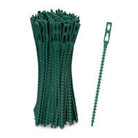 200XVEZICE - tamno zelena, plastika (0.7/14/0.2cm) - Relaxdays