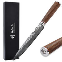 FLEISCHMESSER 20 cm - Nussbaumfarben, Holz/Metall (34cm) - Wakoli