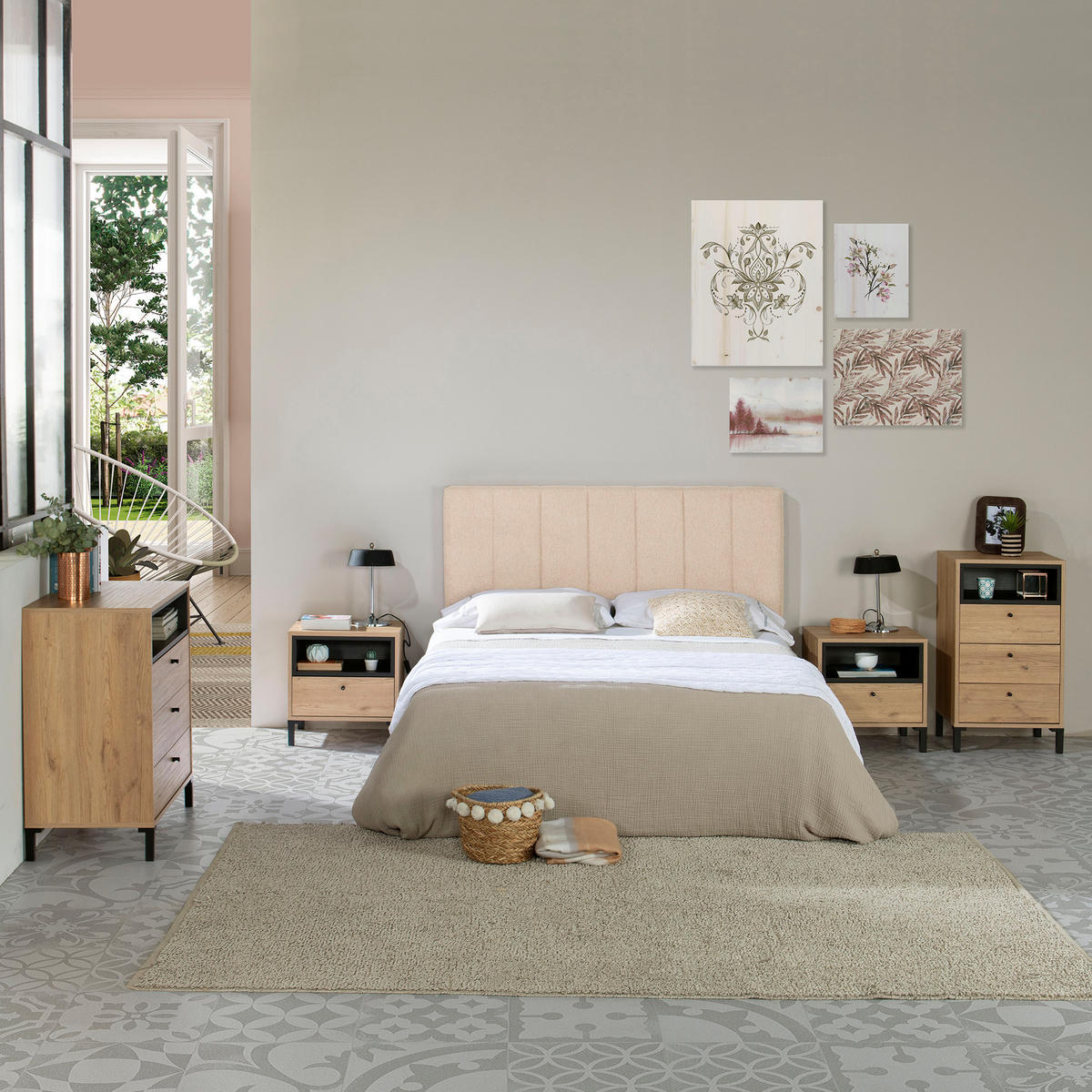 KOPFTEIL 140x60 cm Creta Beige - Beige, Textil (8/60/140cm) - VS Venta-stock