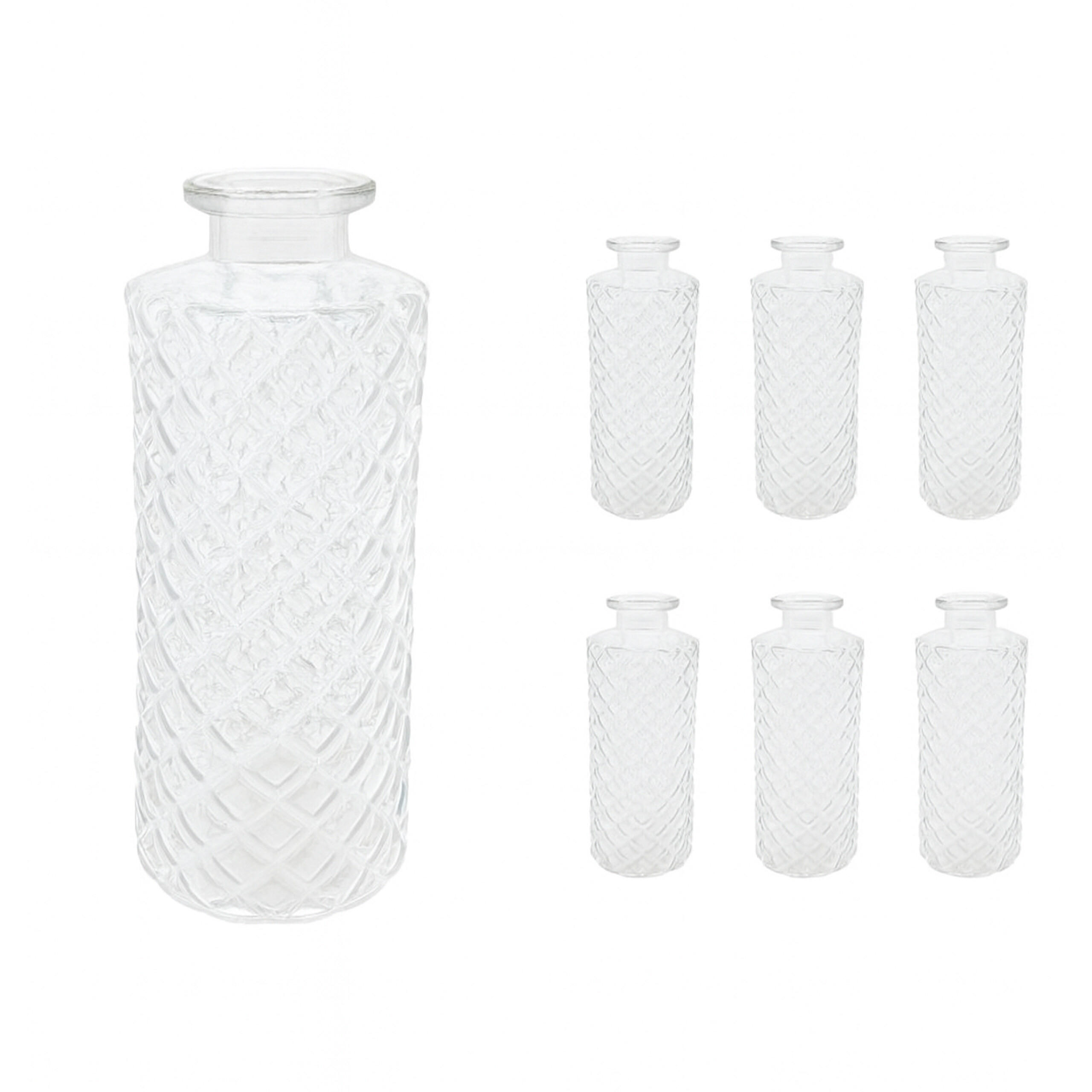 Relaxdays Vasen Transparent 13 cm