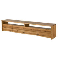 LOWBOARD Wildeiche 240x45x50 natur geölt PURE OAK #119 - Naturfarben, Holz (240/50/45cm) - Massivmoebel24