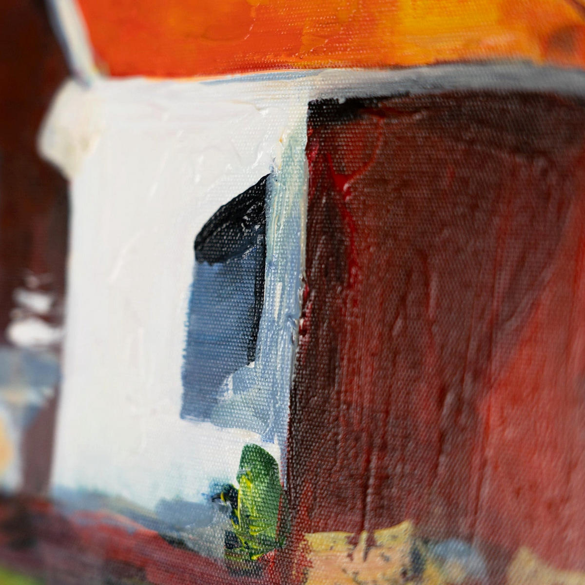 GEMÄLDE Gezeiten der Inspiration Schattenfugenrahmen Gelb 120x80 cm - Gelb, Holz (120/80cm) - YS-art gallery