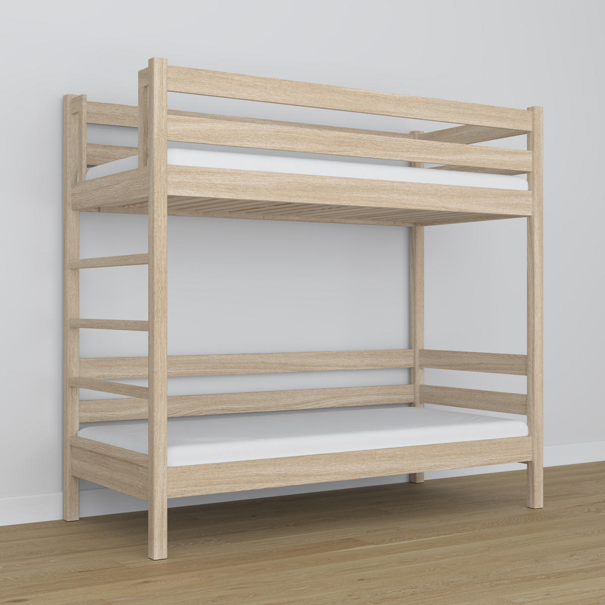ETAGENBETT N03 Sonoma Eiche 90/180 - Sonoma Eiche, Naturmaterialien/Holz (90/180cm) - N-Wood